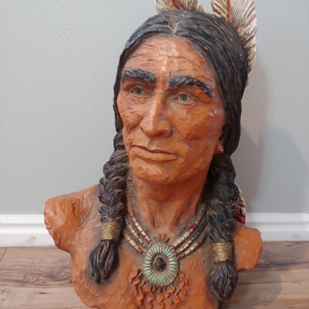 70's vintage Indian chief bust